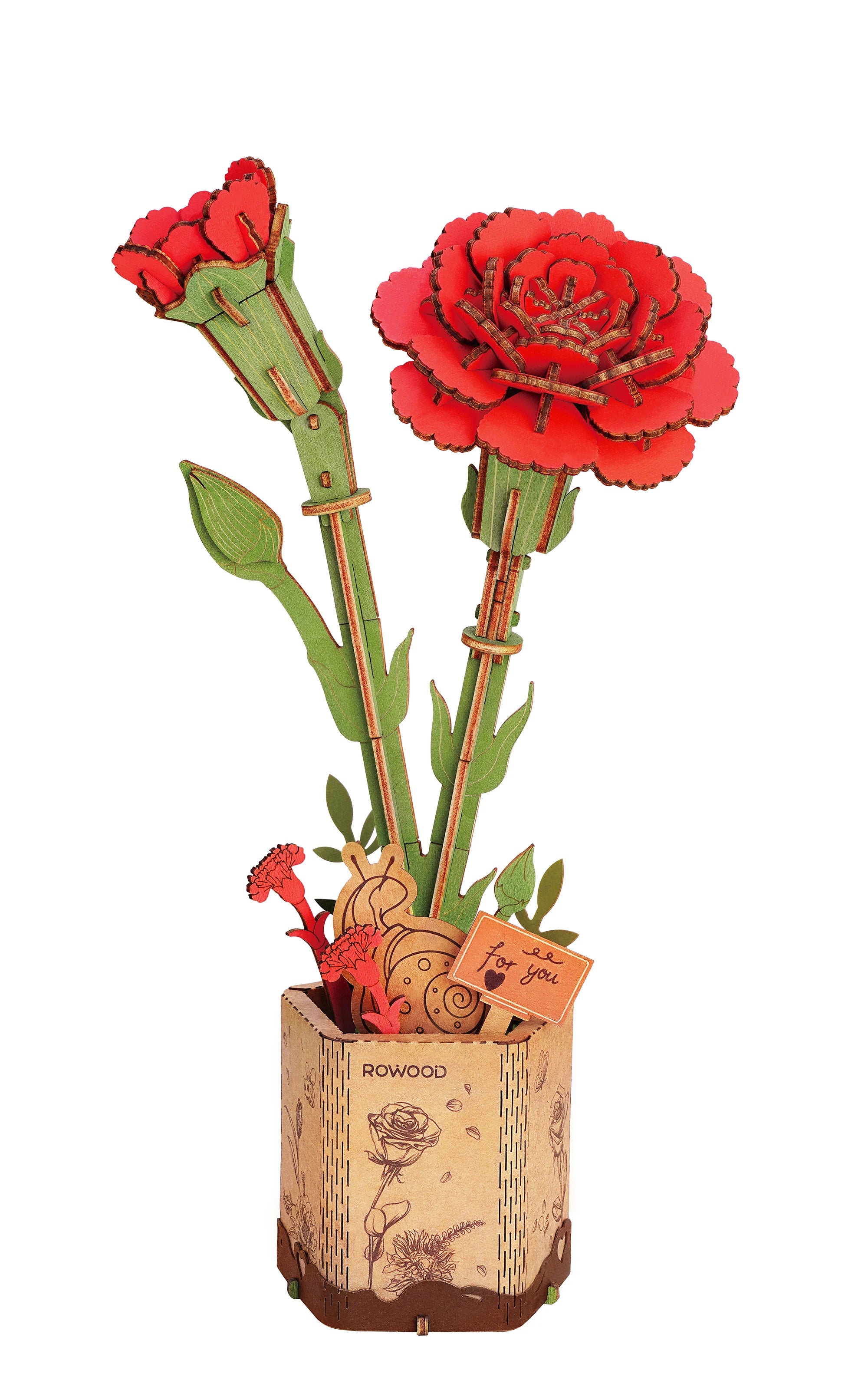 DecoNooks™ Robotime Rowood DIY Blumenstrauß aus Holz