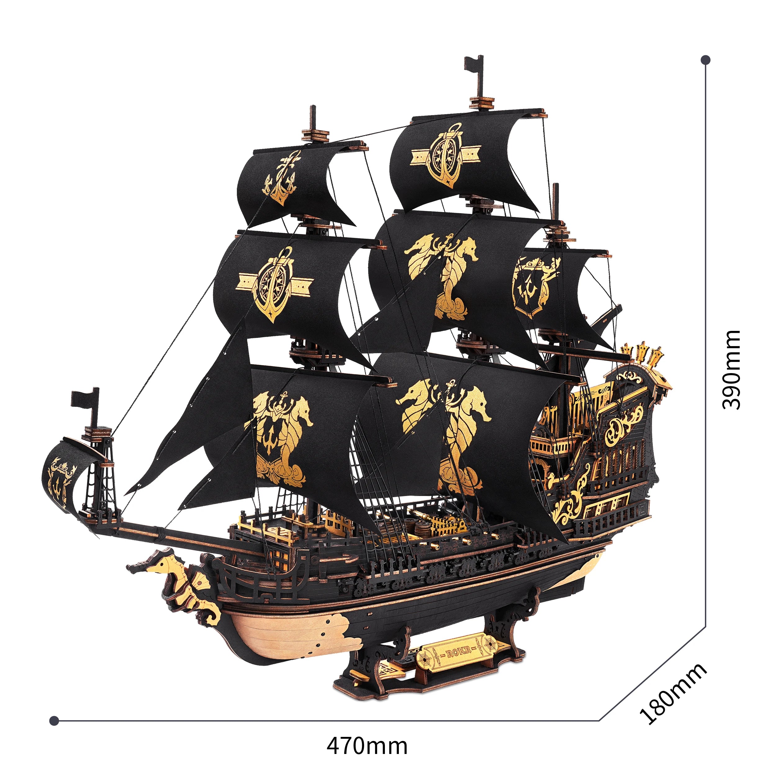 Puzzle 3D DecoNooks™ Barque en bois Seahouse