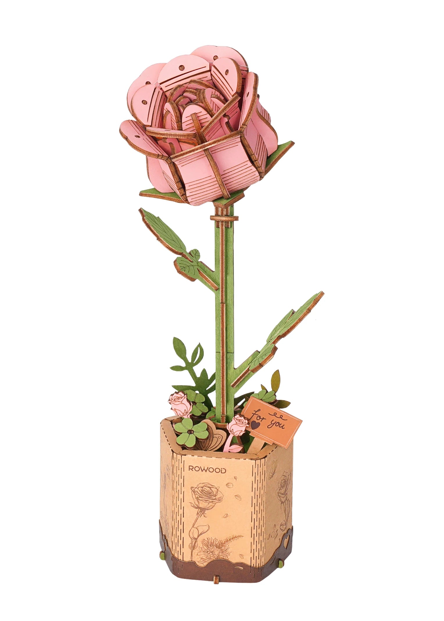 DecoNooks™ Robotime Rowood DIY Blumenstrauß aus Holz