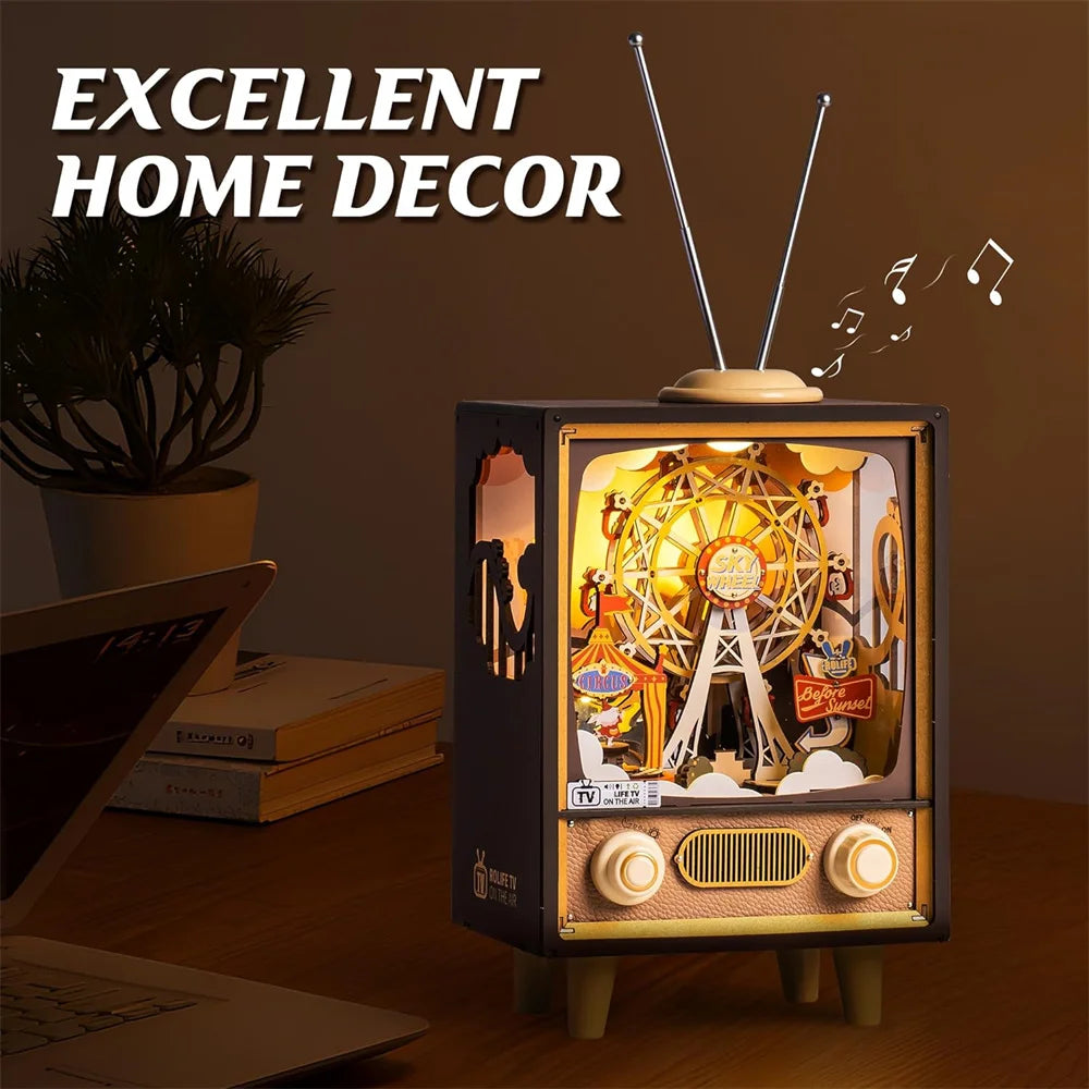 DecoNooks™Robotime Wooden Music Box 3D Puzzles