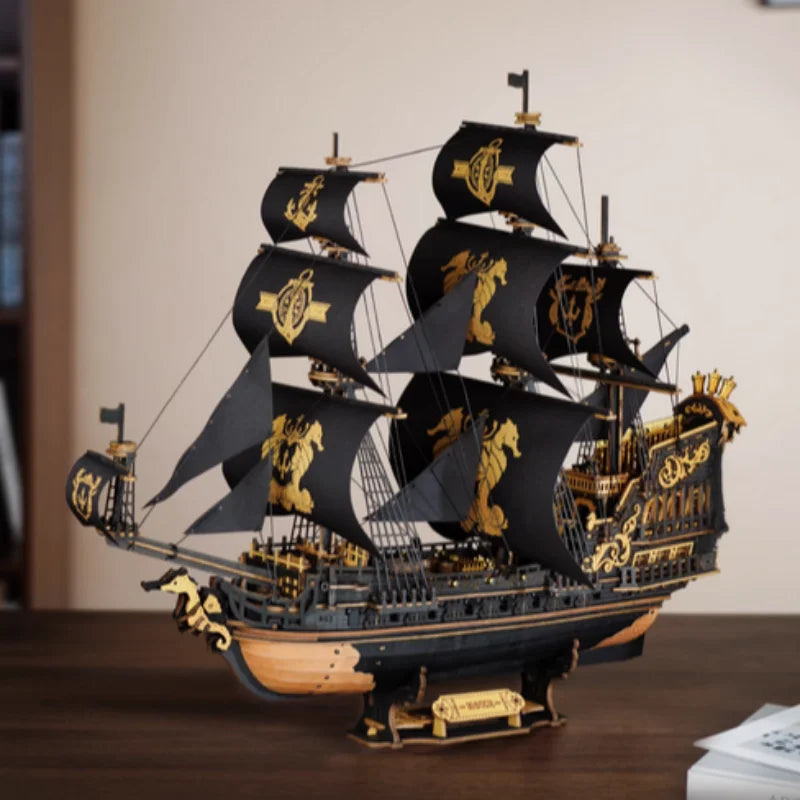 Puzzle 3D DecoNooks™ Barque en bois Seahouse