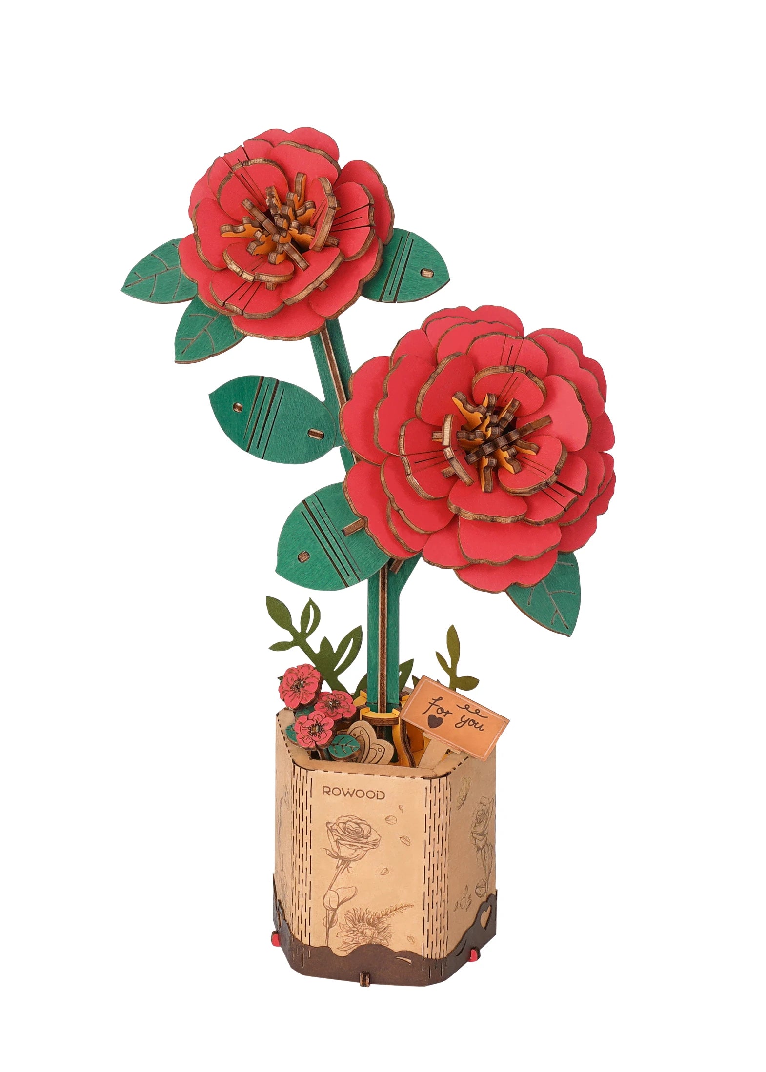 DecoNooks™ Robotime Rowood DIY Blumenstrauß aus Holz