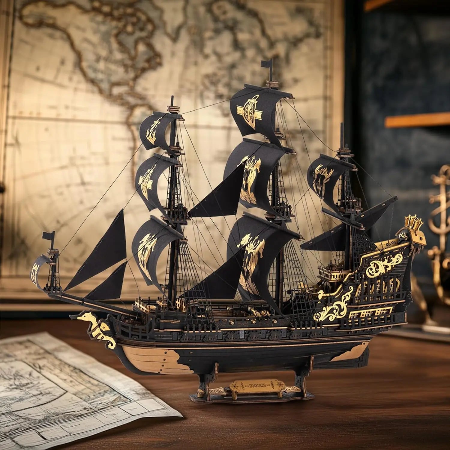 Puzzle 3D DecoNooks™ Barque en bois Seahouse
