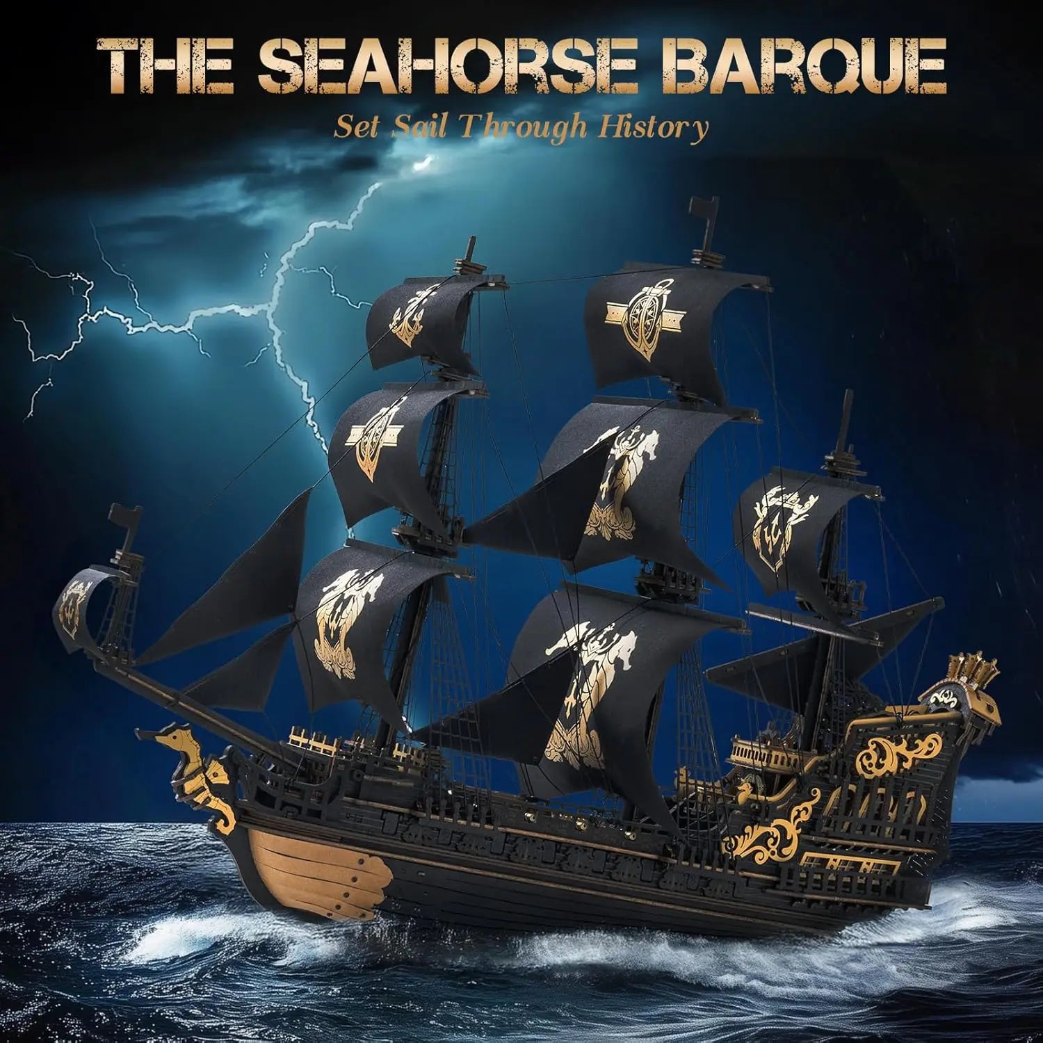 Puzzle 3D DecoNooks™ Barque en bois Seahouse