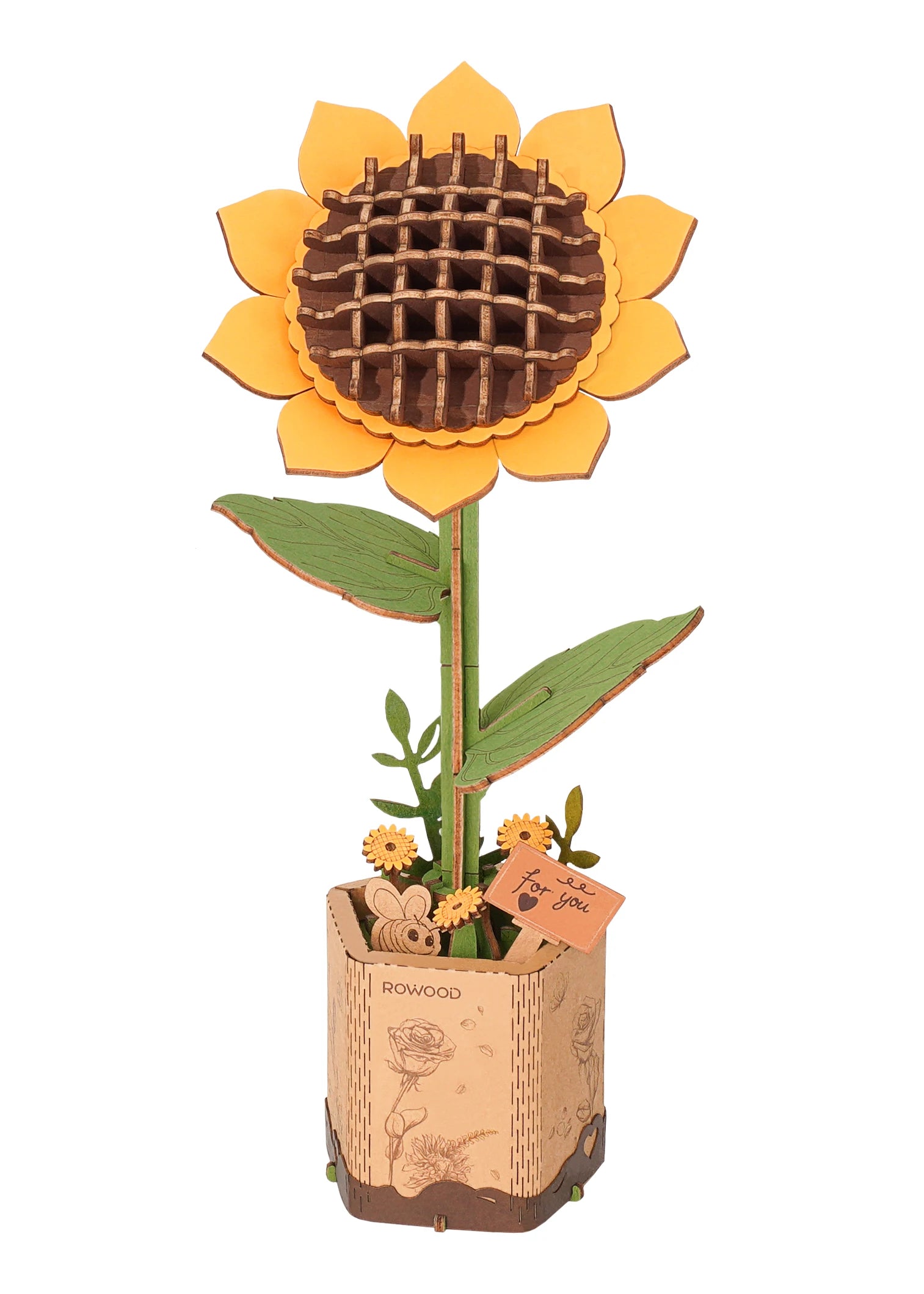 DecoNooks™ Robotime Rowood DIY Blumenstrauß aus Holz