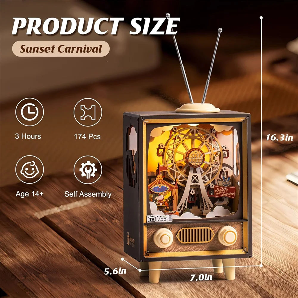 DecoNooks™Robotime Wooden Music Box 3D Puzzles