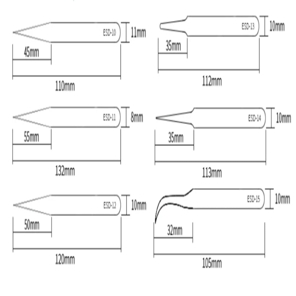 DecoNooks™6pcs Precision Tweezers Set