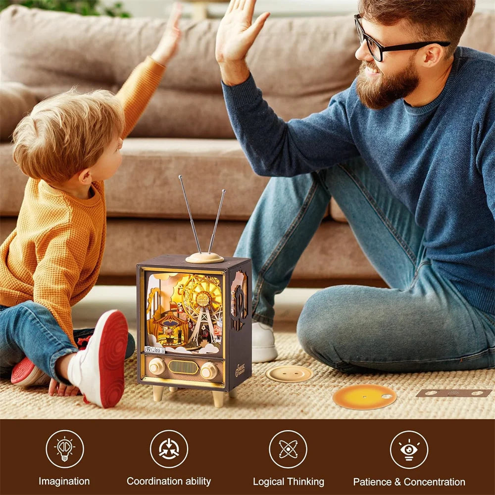 DecoNooks™Robotime Wooden Music Box 3D Puzzles
